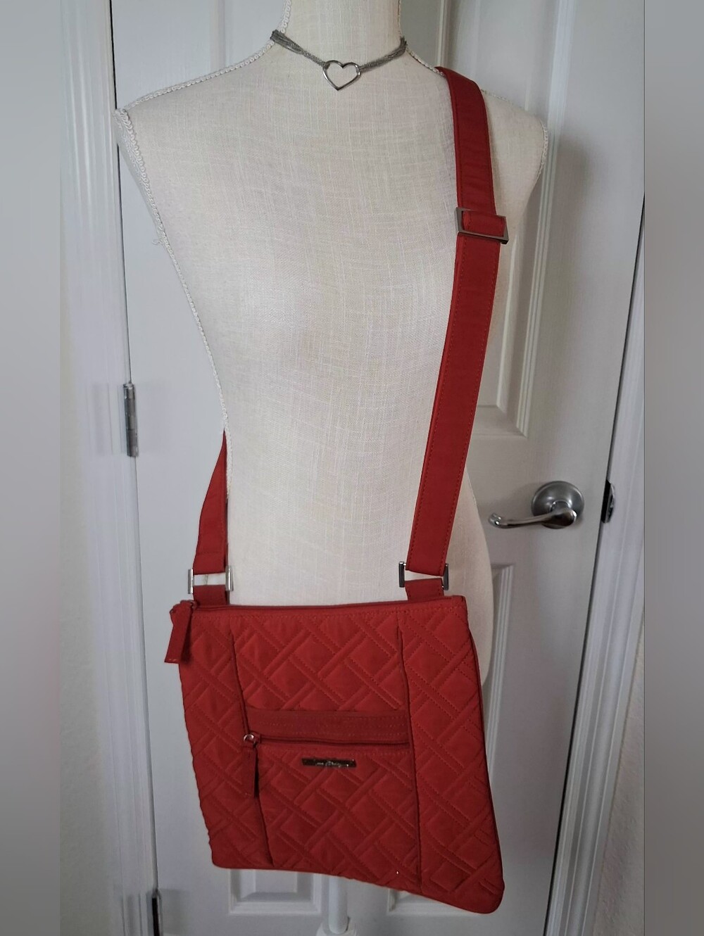 Vera Bradley Quilted Hipster Crossbody Bag in Red